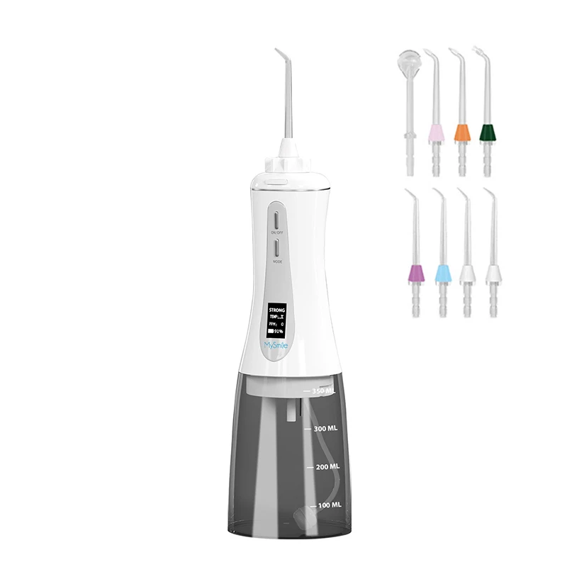 Портативный Стоматологический Ирригатор для полости рта, хороший дизайн для путешествий, мягкий черный ирригатор для полости рта с USB