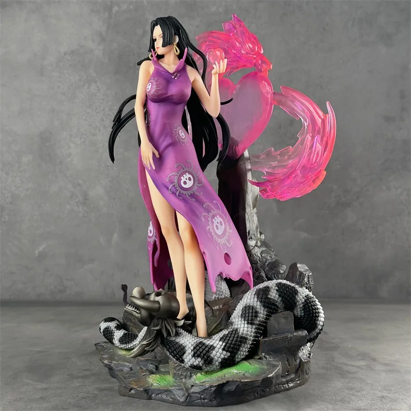 Bot 38CM One Pieces Figures Boa Hancock Anime Figure Gk Statue Boa Hancock Figurine Model Doll Pvc Ornament Collection Toys Gift