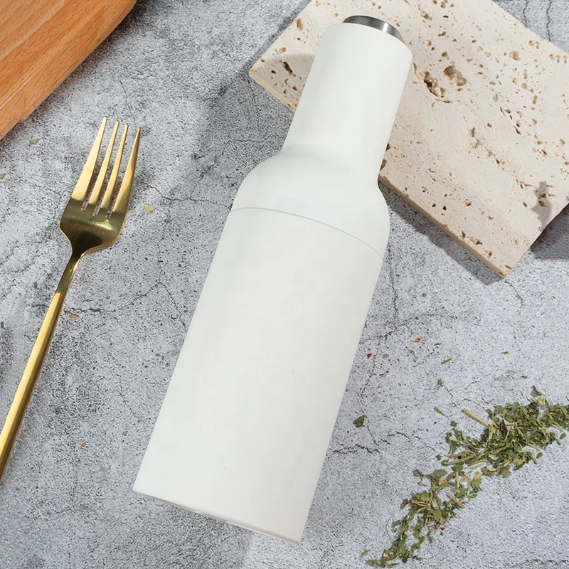 Arriart Battery Operated Salt Grinder One Hand Automatic Operation Gravity Electric Pepper and Salt Grinder