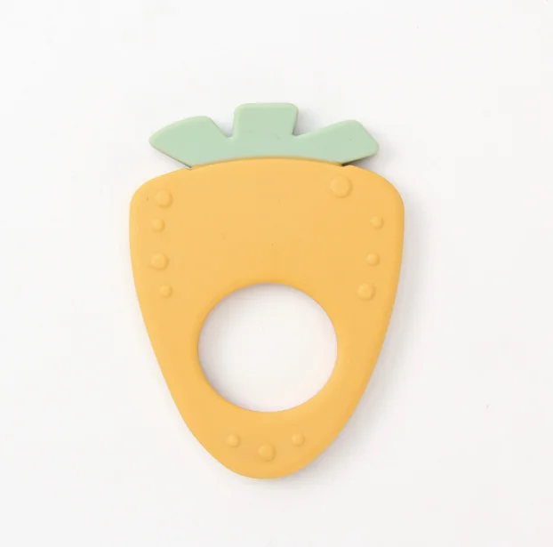 Baby teether food grade silicone can chew baby teething gum toy anti-eating hand baby special grinding stick