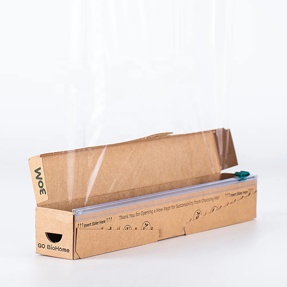 100% домашняя компостная пищевая пленка, непластиковая биоразлагаемая пленка, нулевые отходы, Нетоксичная