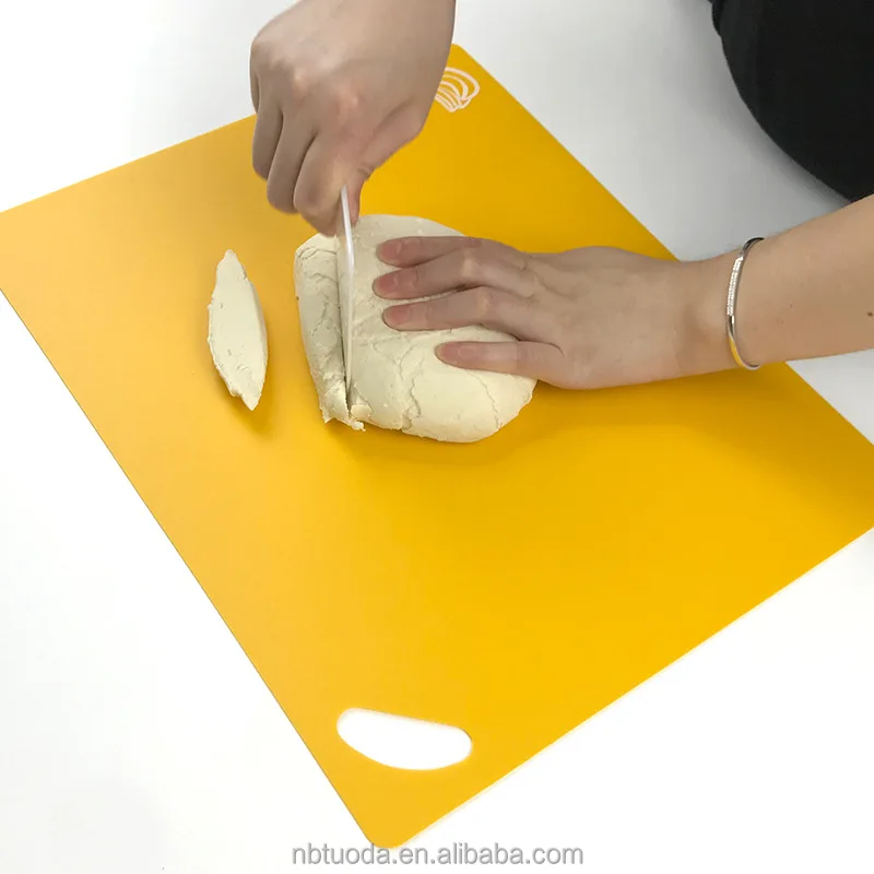 Factory Direct Sale Thick Flexible Set of 6 Colored Plastic Kitchen Cutting Board For Kitchen