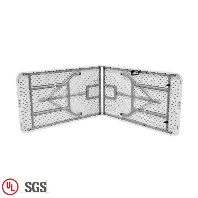 Wholesale modern 8ft plastic folding table outdoor wedding garden hdpe white foldable table for events party