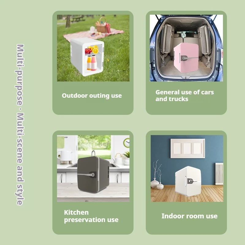 Wholesale 6L Portable Mini Skincare Fridge Car Refrigerator Beauty Refrigerator  Cosmetics refrigerator