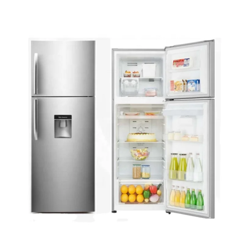 320L Stainless Steel Double Door No Frodt Refrigerator With Water Dispenser