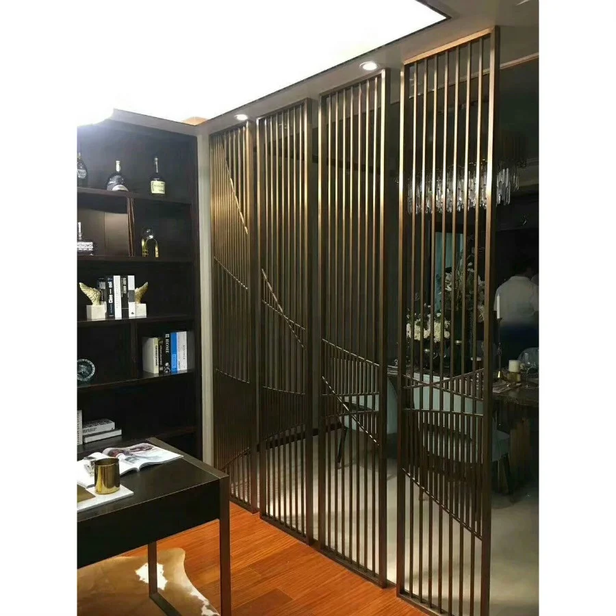 Keenhai Modern Interior Laser Cut Hotel Decorative Metal Screen For Living Room