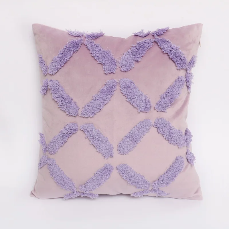  Горячая Распродажа марокканские Бархатные чехлы на подушки декоративные геометрические с вышивкой