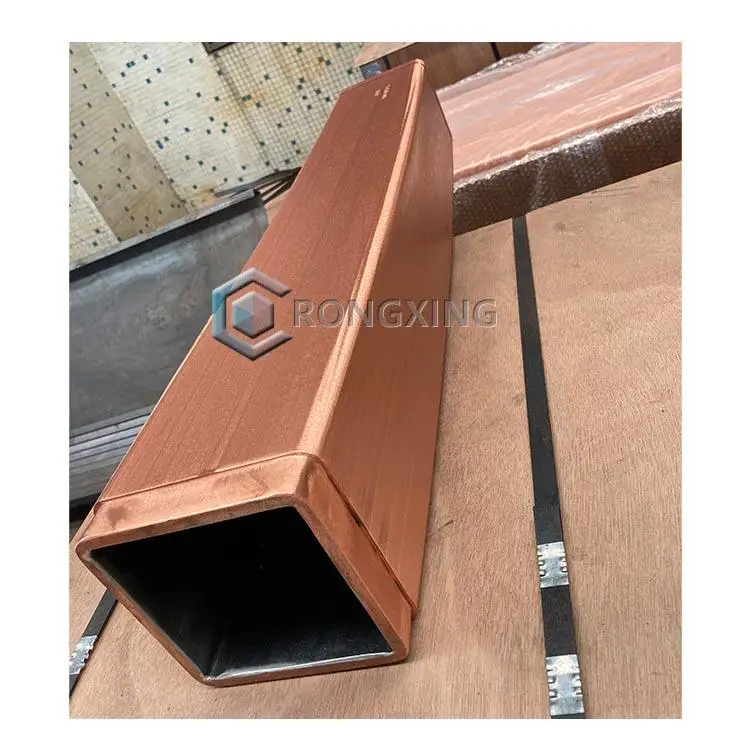 160x160 SQR Square Billet Copper Mould Tube With Cobalt Nickel and Chromium Coating