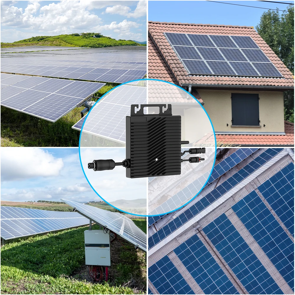 Household Micro Inverters 800W Solar Inverter Plug Cord Length 3Meters 1000W Solar Panel Solar Micro Inverter