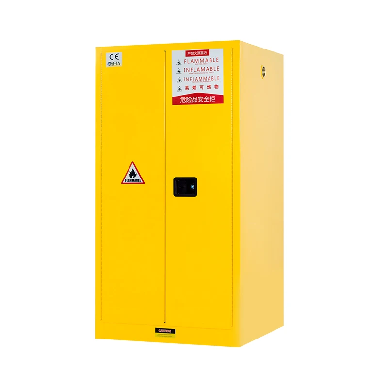 Professional Factory Used Cabinets 60 Gallon Safety China Chemical Reagent Storage Cabinet Yellow Flammable