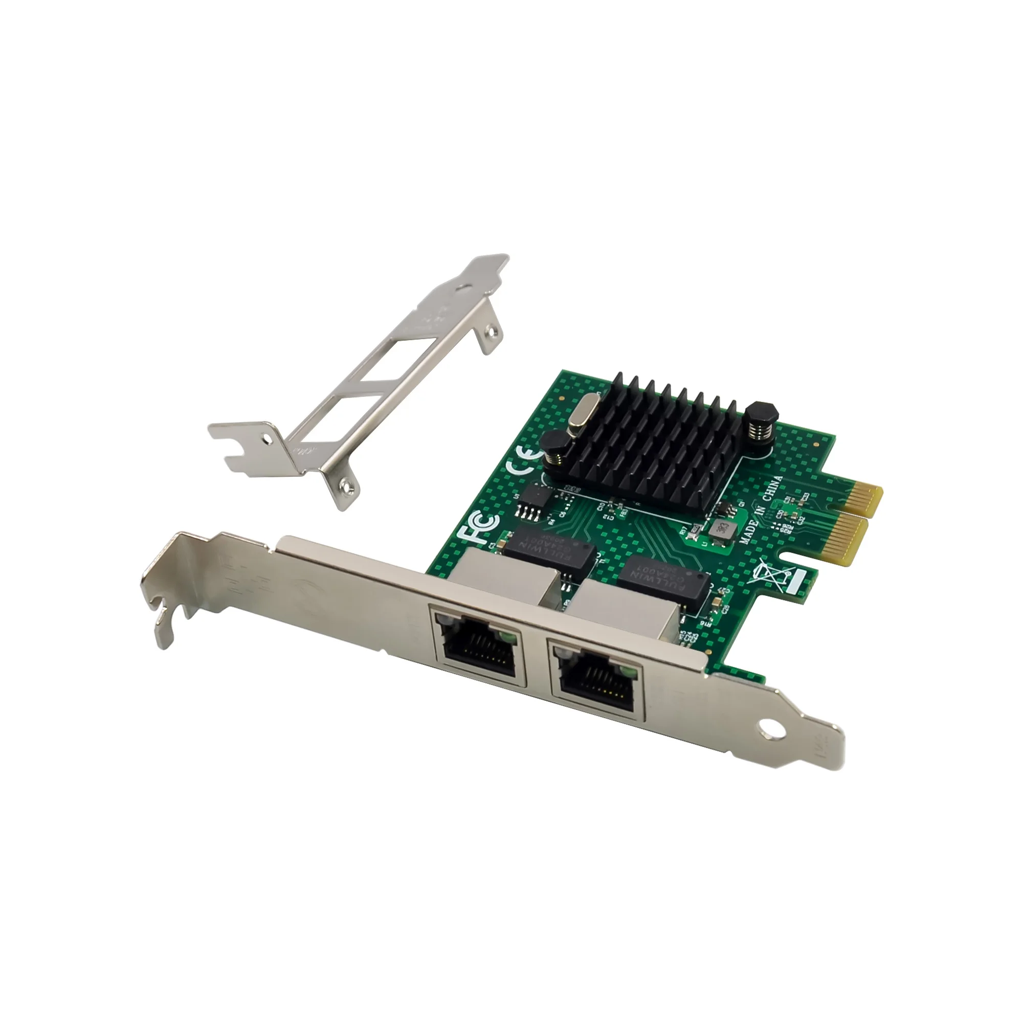 SUNWEIT ST7284 BCM5718 X1 Dual 10/100/1000 RJ45 Port 1Gb PCI Express Network Cards Adapter for Desktop