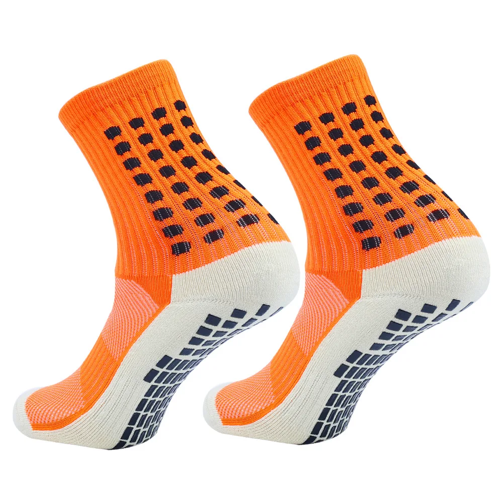 Kangyi Breathable Athletic Grip Socks Football Custom logo Non Slip Anti-slip Mid Calf Soccer Socks