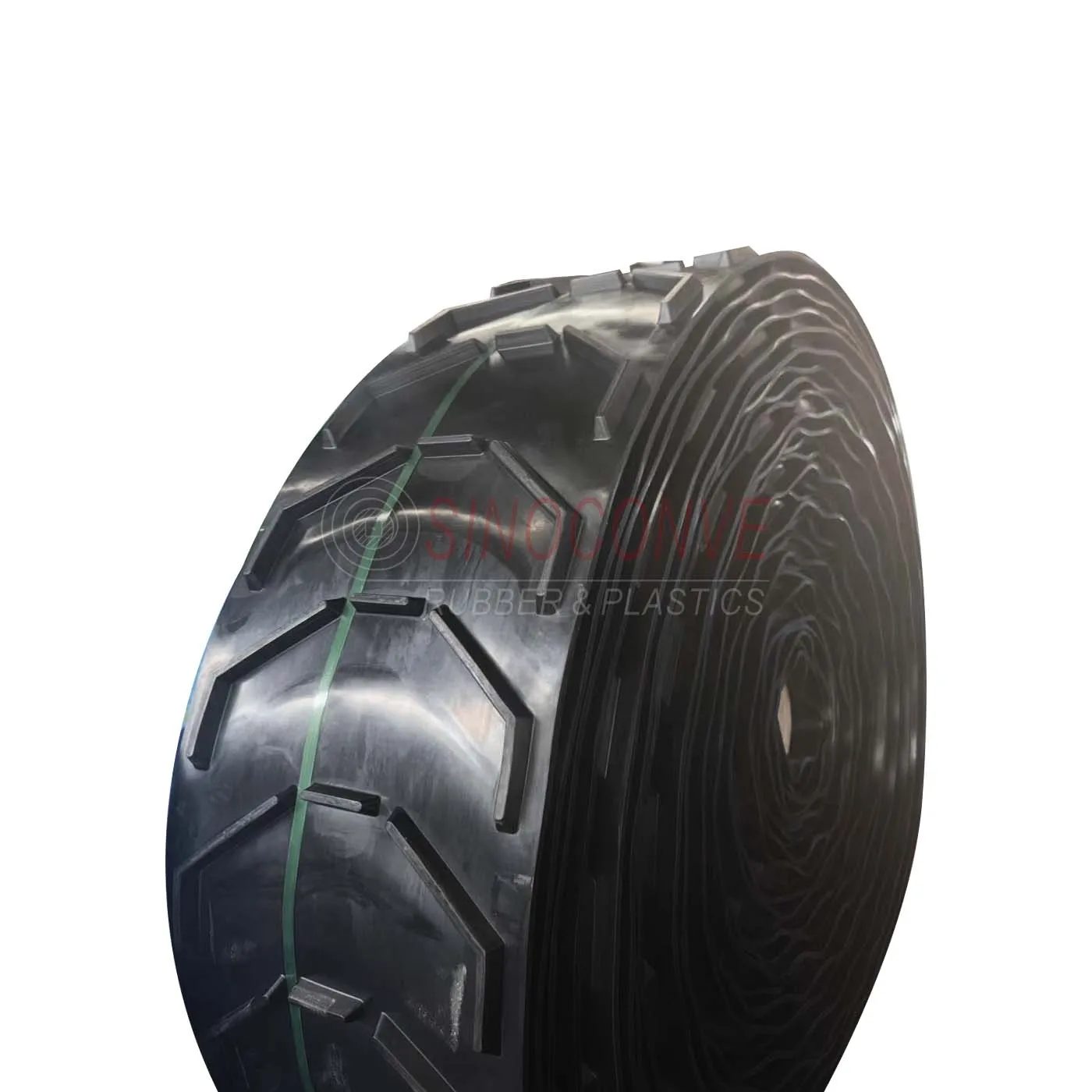 Impact Resistant  Rubber Chevron Conveyor Belt  C15  Pattern Rubber