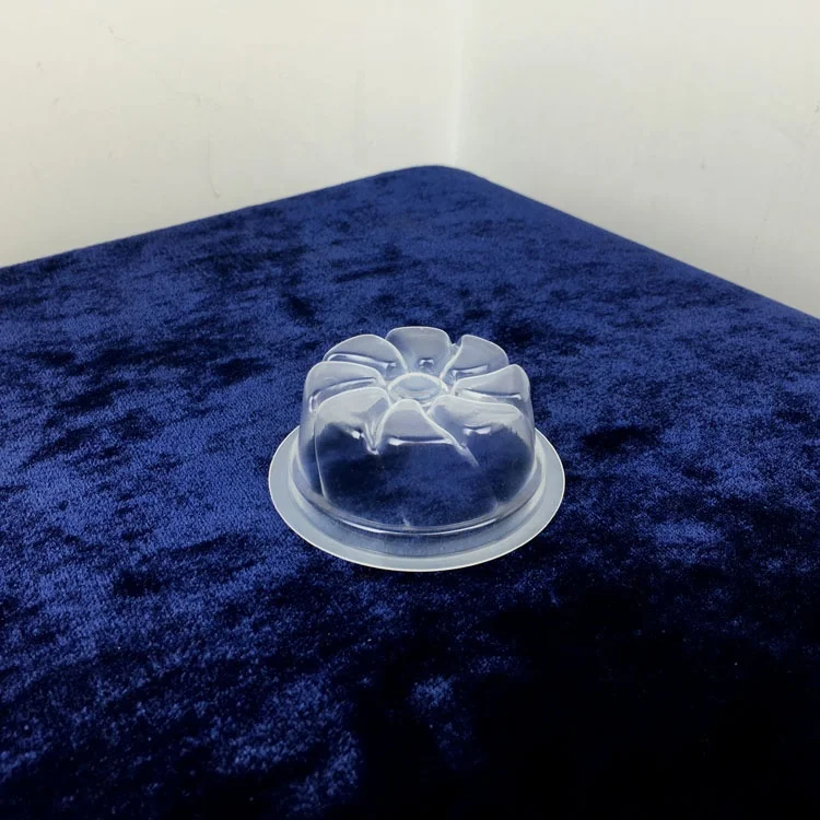 
65ml Disposable Clear Customized Printed Juice Salad Wheel Shaped Jelly PP Cup 