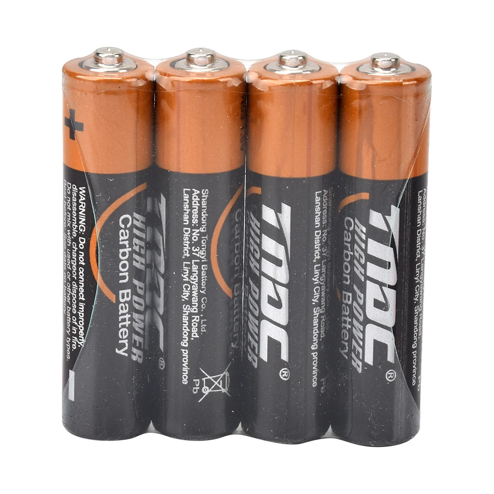 Chinese Factory Direct Sales R06 AA 1.5v 1.3 Wh Zinc-Carbon Battery