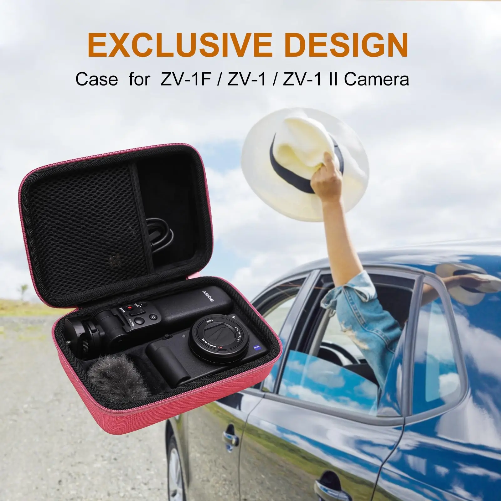 Brilliant Custom Waterproof Hard Eva Case for Sony ZV-1F/ZV-1 / ZV-1 II Digital Camera Travel Protective Eva Camera Storage Bag