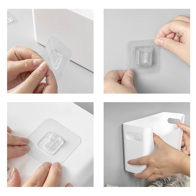 Hot Selling Plastic White Kitchen Desktop Pantry Bin Storage Organizer for Home plastic stackable storage box with handle