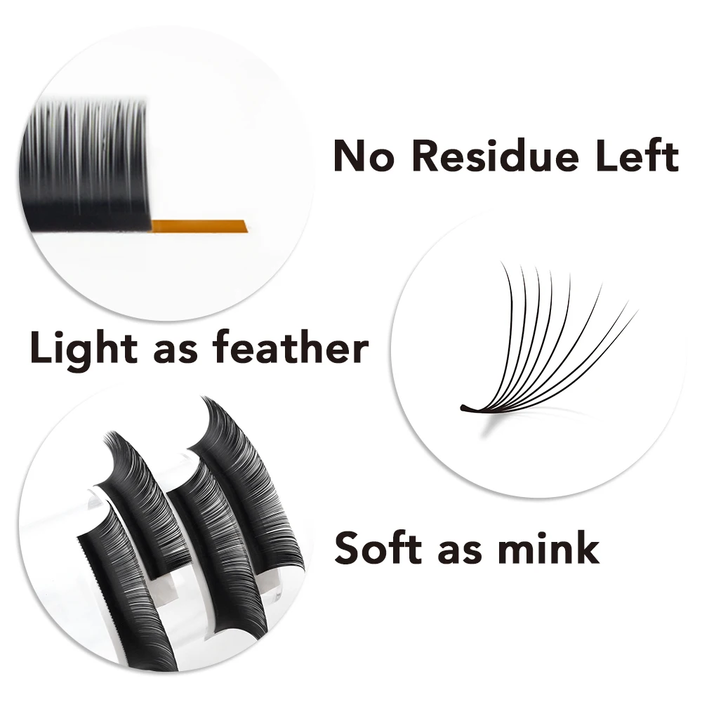 Comelylash Matte Black Lash Extensions Volume Lash Trays Wholesale Eyelash Extension Supplies Cashmere Lash Extensions