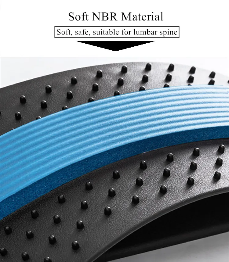 Spine Board Lumbar Stretcher Adjustable Lumbar Back Cracker Board Back Massager For Scoliosis back Cracker Pain Relief Device