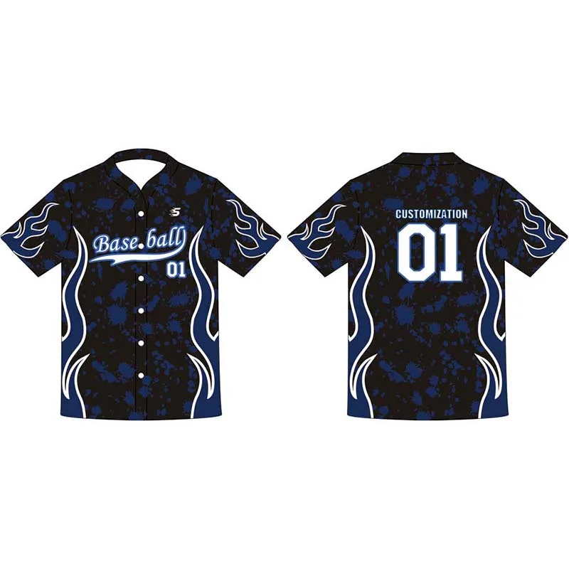 Best Selling Polyester Baseball Jersey  New Style Uniformes De Softball Outdoor Softball Uniform for Adults