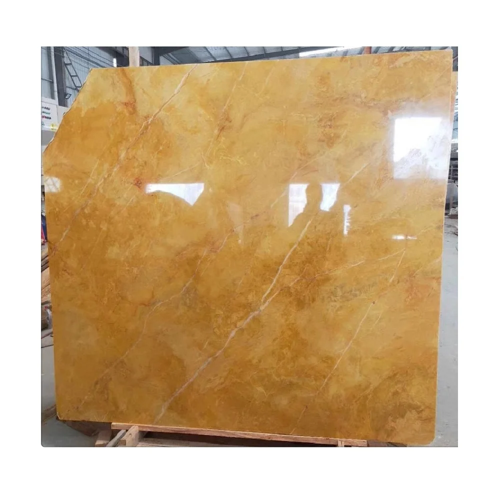 Imperial gold golden marble king empire palace very yellow stone polish slabs price for wall floor flooring