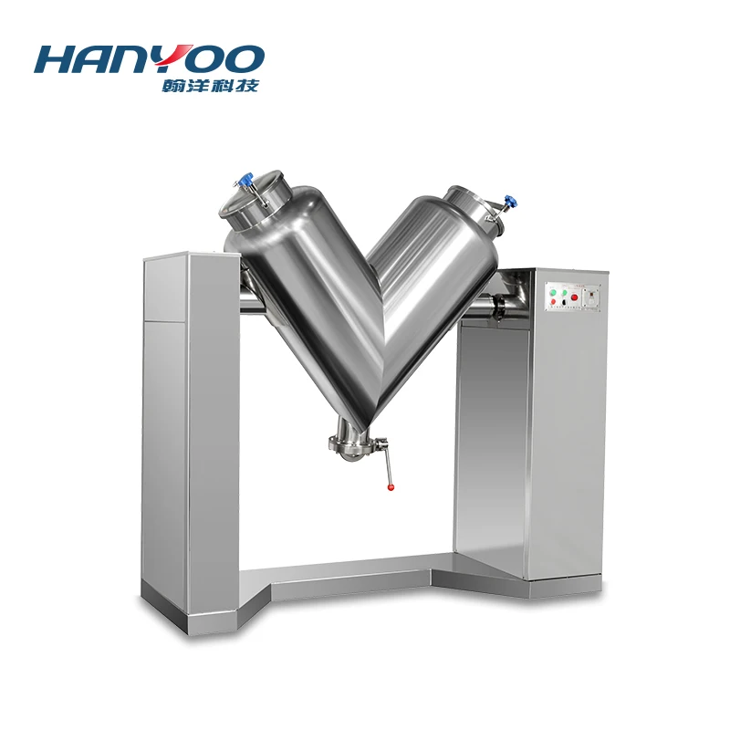 HANYOO V Shape Powder Mixing Machine Powder Blending Machine For Food