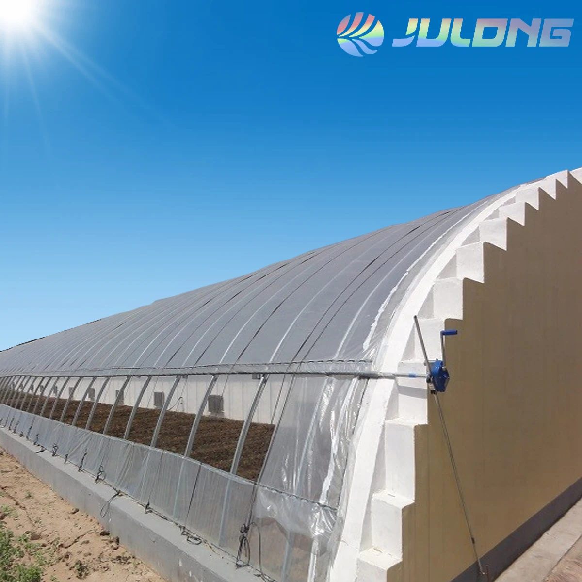 Winter Warm Greenhouse Chinese Plastic Energy Saving In-Solar Greenhouses