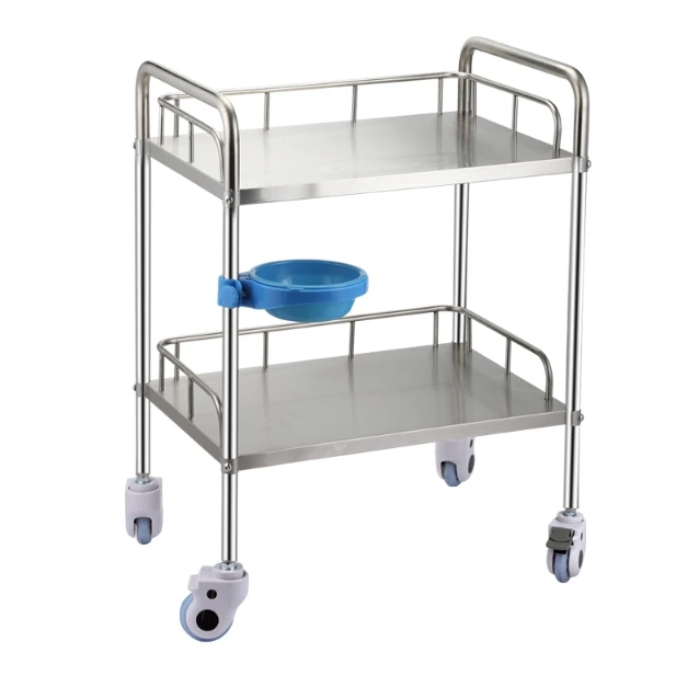 Stainless Steel Treatment Cart Hospital Furniture Medical Hospital Trolley Surgical Trolley With Drawers Medical Nursing Cart