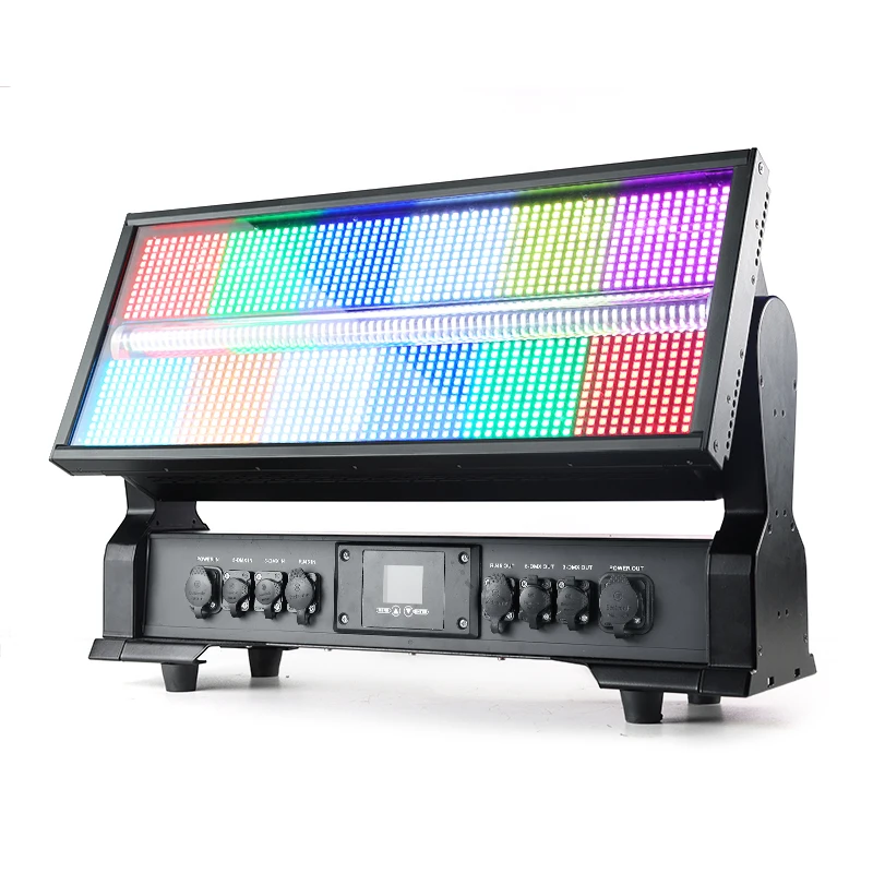 1200W IP65 RGBW Waterproof 3/5pin Seamless connection led strobe moving head light stage effect outdoor event lighting