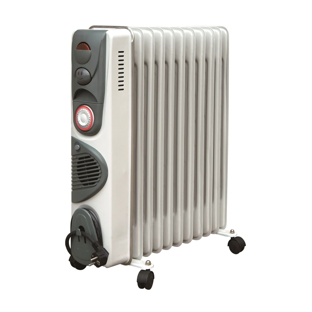 1500/2000/2500W Oil-filled Radiator Heater with turbo or 24H timer for selection