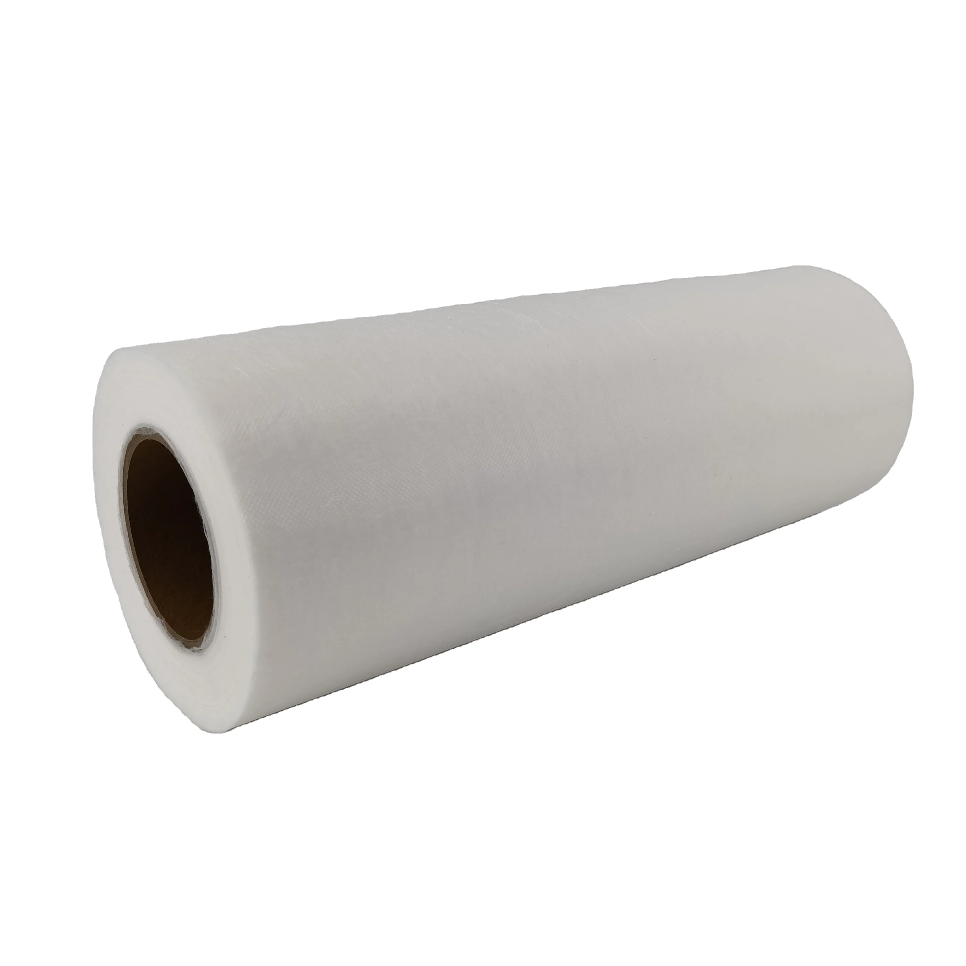 custom 12-20gsm tin PET spunbond nonwoven fabric roll Polyester spunbond nonwoven fabric