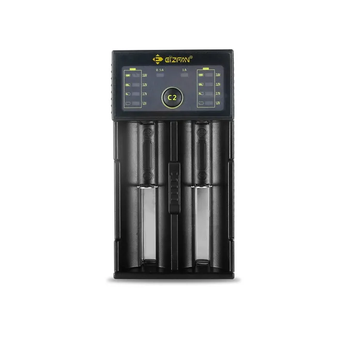 Eizfan C2 vape battery charger 2 slot fast Micro port USB for lithium rechargeable