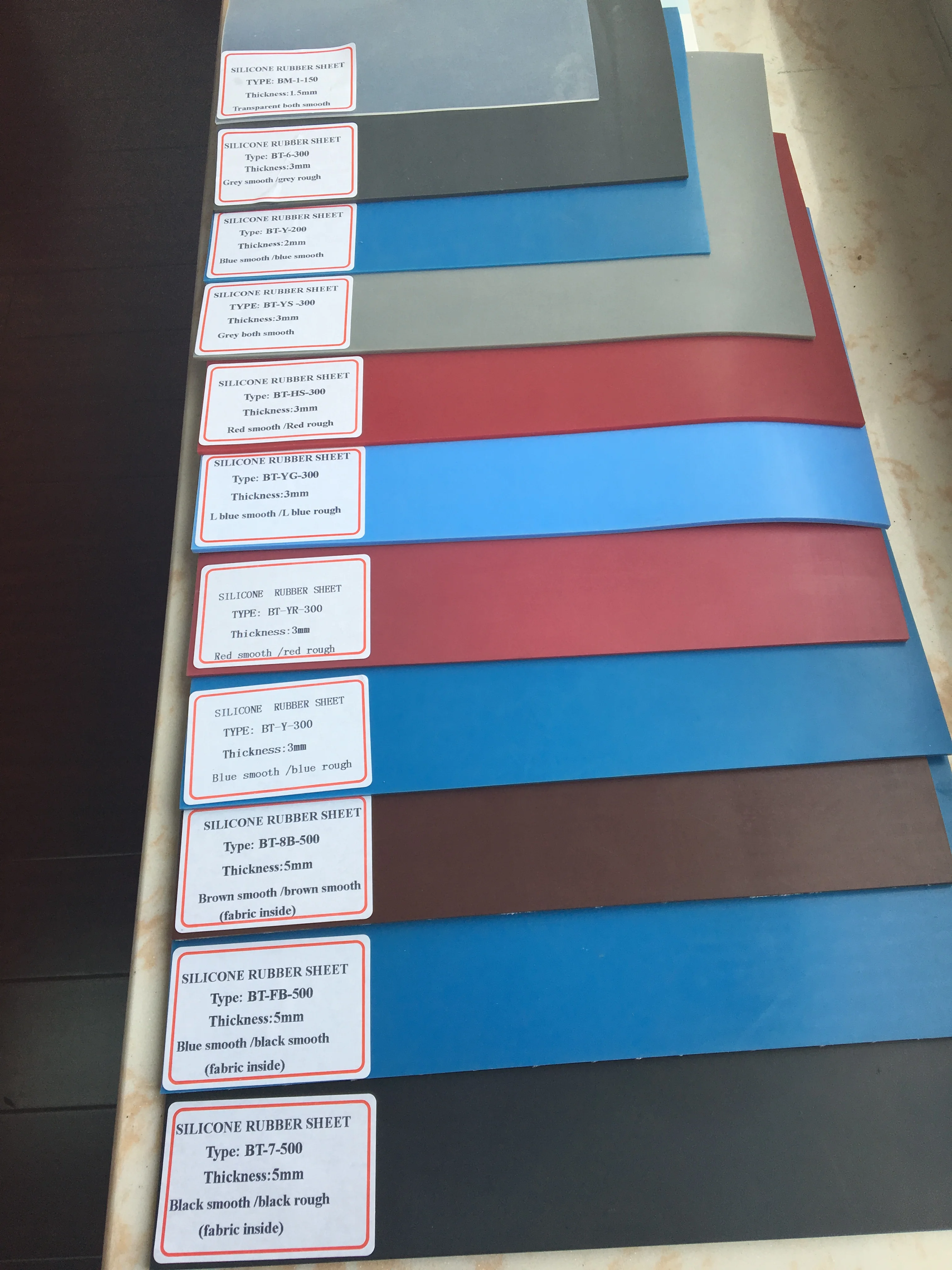 silicon rubber sheet used on wooden laminator machine