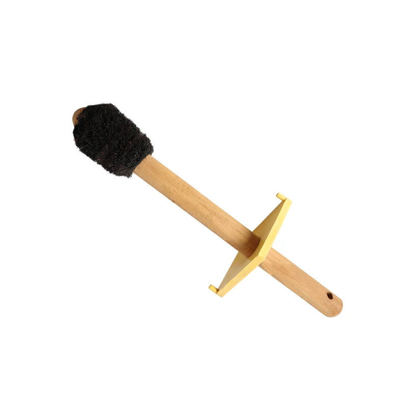 Factory Supply 16' 30' Wood Handle Tampico fill Heavy Duty Thread Compound Lube Pipe Dope Brush with Guard for Drill Pipe