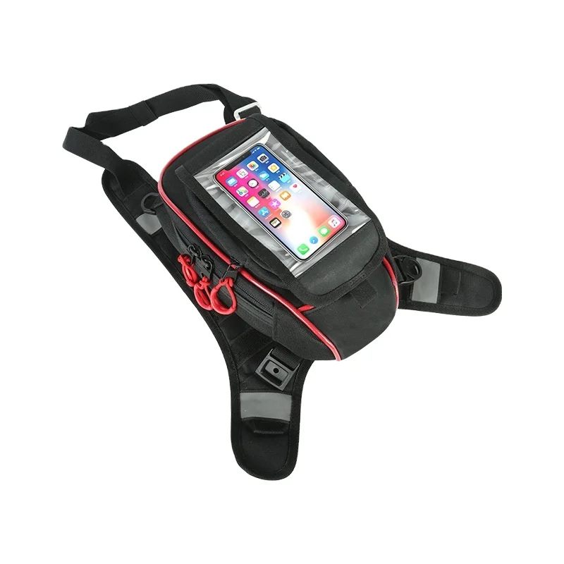 6  Waterproof Universal ATV UTV Motorcycle Fuel Tank Magnetic Bag with Touch Screen Phone Holder Motorbike Bag