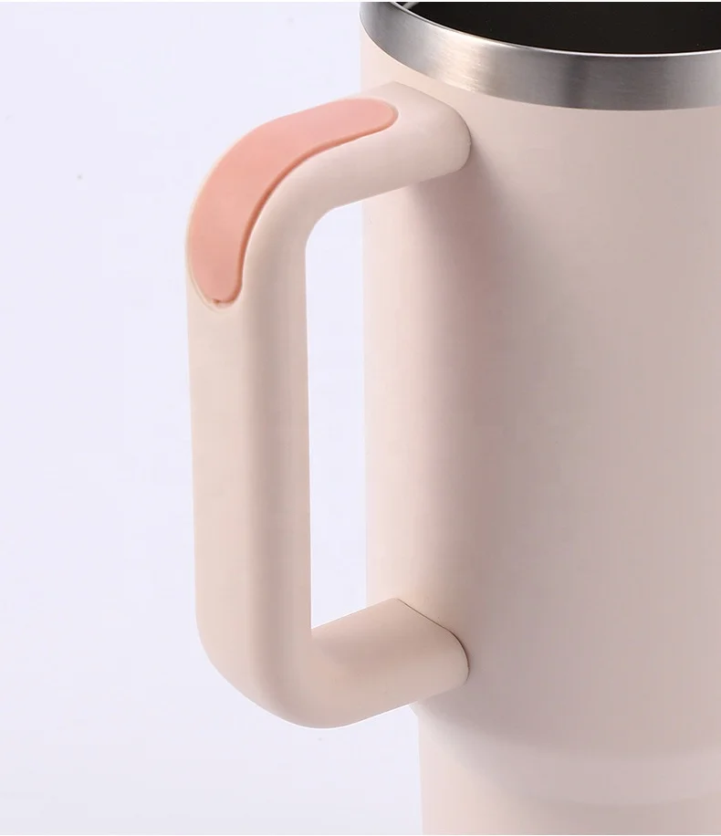 Custom Logo 40oz Tumbler Cup Sublimation Insulated Tumblers 40 Oz Coffee Cup Stainless Steel Vacuum Travel Mug with handle