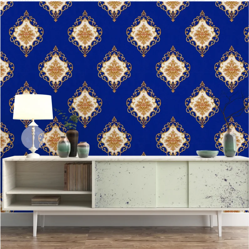 China Factory price Colorful Wall Paper Rolls pvc Wallpaper, Hot Sale Rich Color Wallpaper 3D Home Decoration