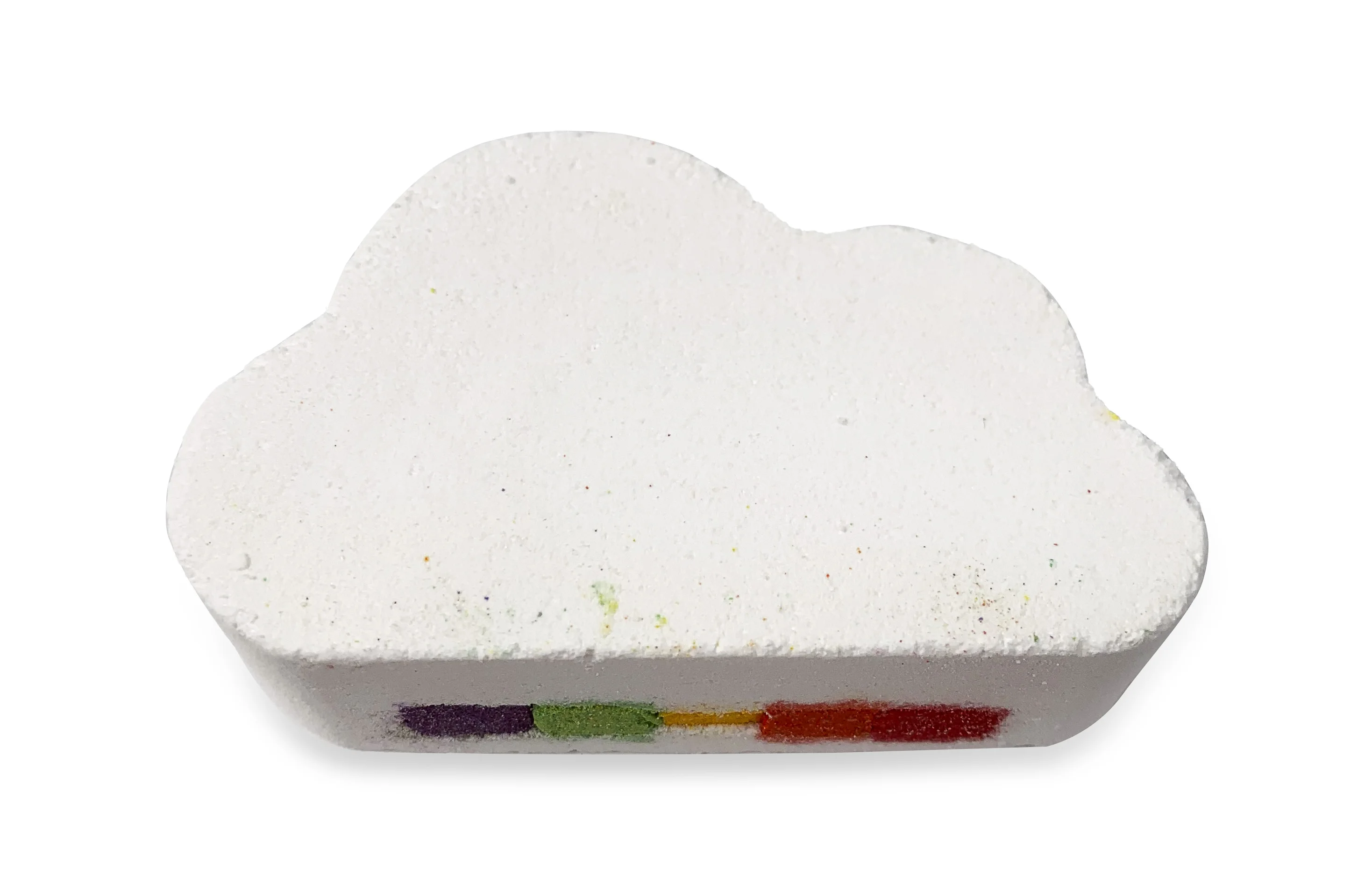 OEM Rainbow Color Rich Bubbles Cute Cloud-shaped Gentle Bath Bomb