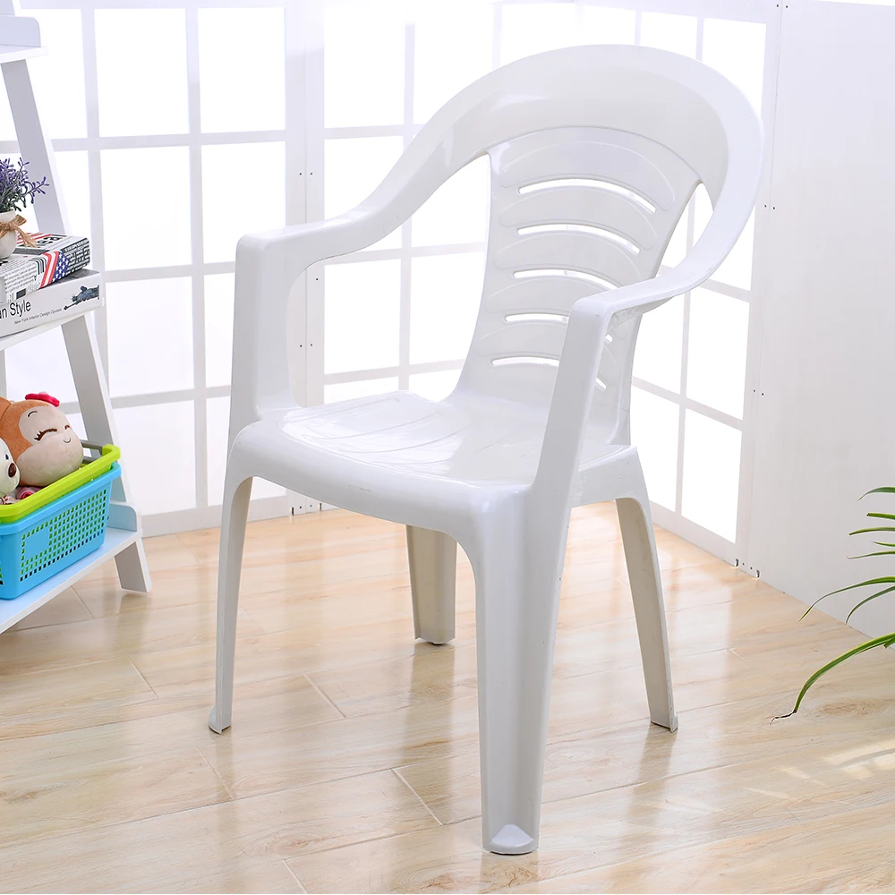 Luxury modern white plastic outdoor restaurant dining chair