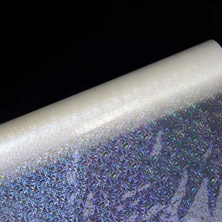 Custom wet lamination film self adhesive holographic book cover lamination film