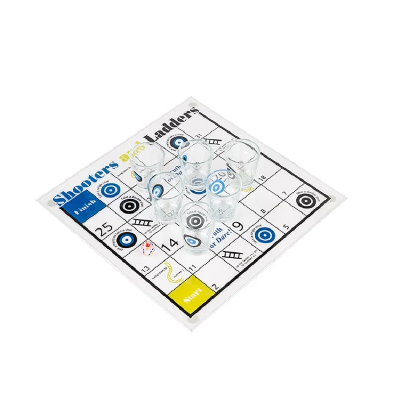 Flying Chess 6 Glasses Snakes and Ladders Board Game Drinking Chess Game For Birthday Party