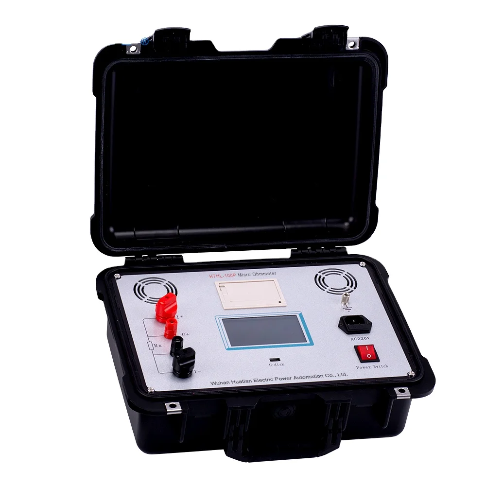 B HTHL-100P Manufacturer Switch Loop Resistance Tester High Quality Contact Resistance Meter Price Best Price Micro Ohmmeter