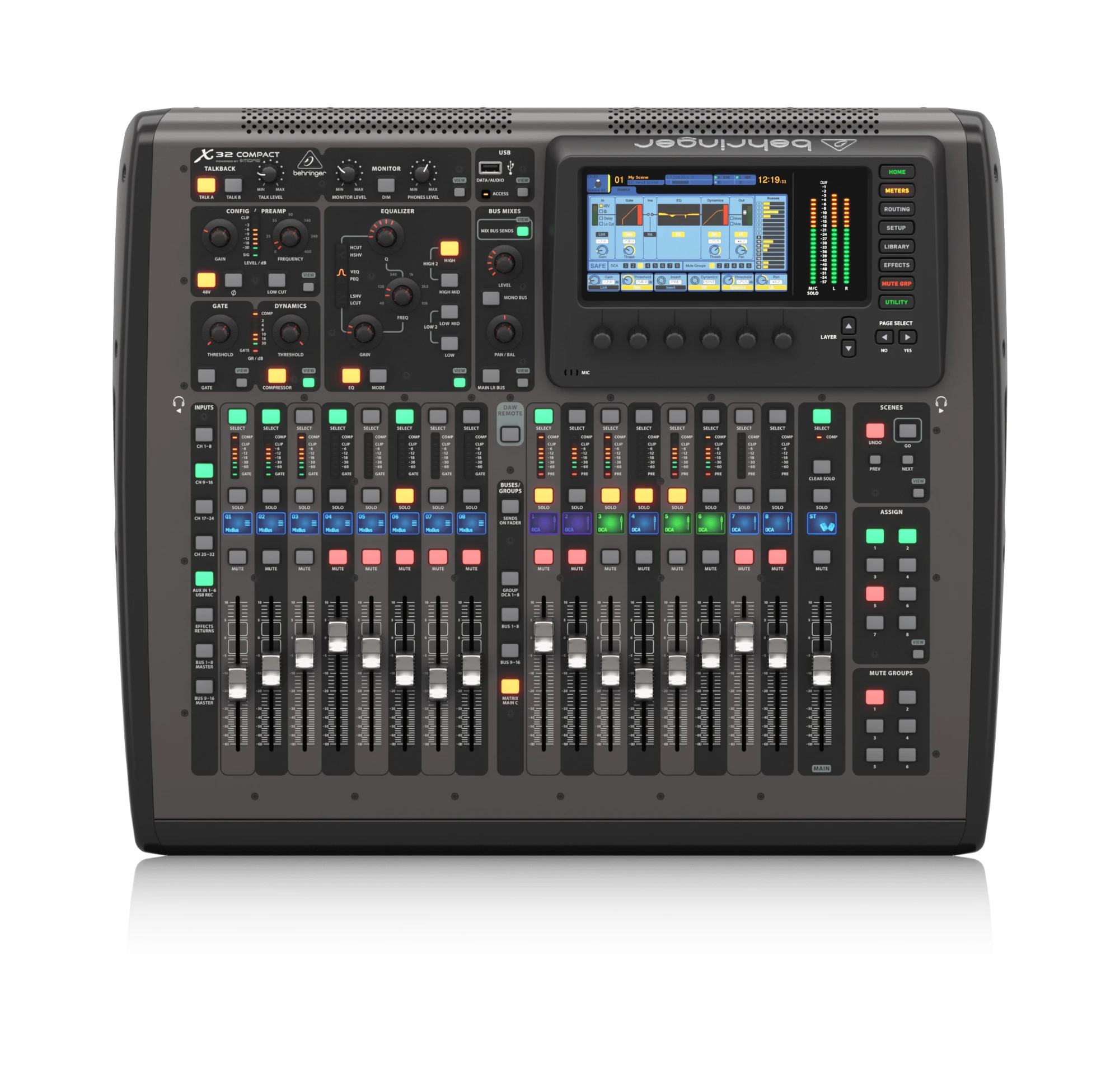 Behringer X32 компактные профессиональные динамики цифровой микшер контроллер живое шоу музыкальное оборудование 16 входов аудио