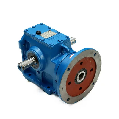 S series worm gearbox worm single double gear speed reducer reductor box gearbox