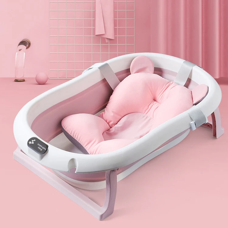 Portable Collapsible Plastic Bathtub Set Basin Portable Folding Baby Bath Tub