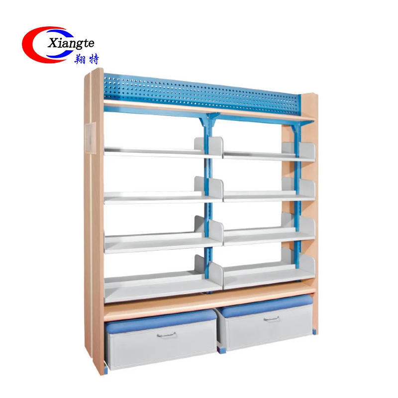 China Hot Selling Shop Metal Magazine Display School Library Book Rack