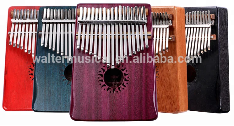 Transparent acrylic kalimba 17 keys finger piano with bear pattern,Walter Kalimba Thumb Piano