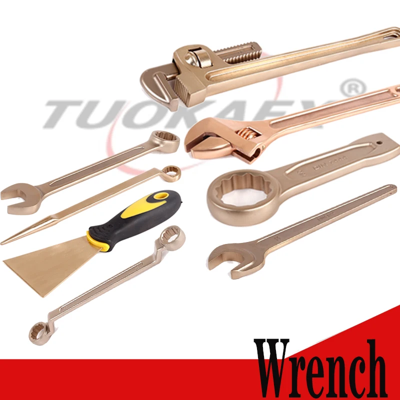 
Factory Supply Non Sparking Tools Aluminum Bronze Alloy 90mm Slogging Ring Spanner 