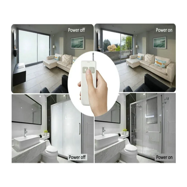 Custom windows bathroom glass Door Privacy Protection PVB Film Smart Glass