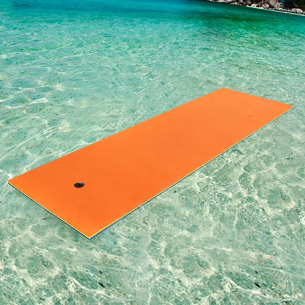 9ft*3ft with 3 layers swimming pool floats floating bed use for 1-2 person